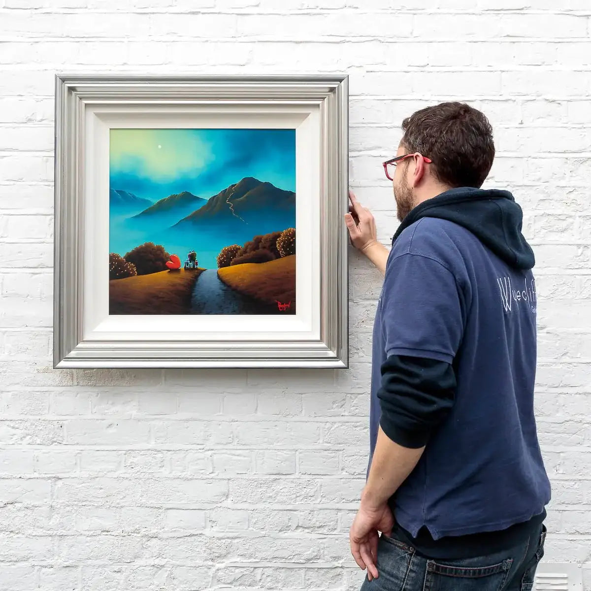 Our Mountain View - Original - SOLD by artist David Renshaw - Wyecliffe Galleries