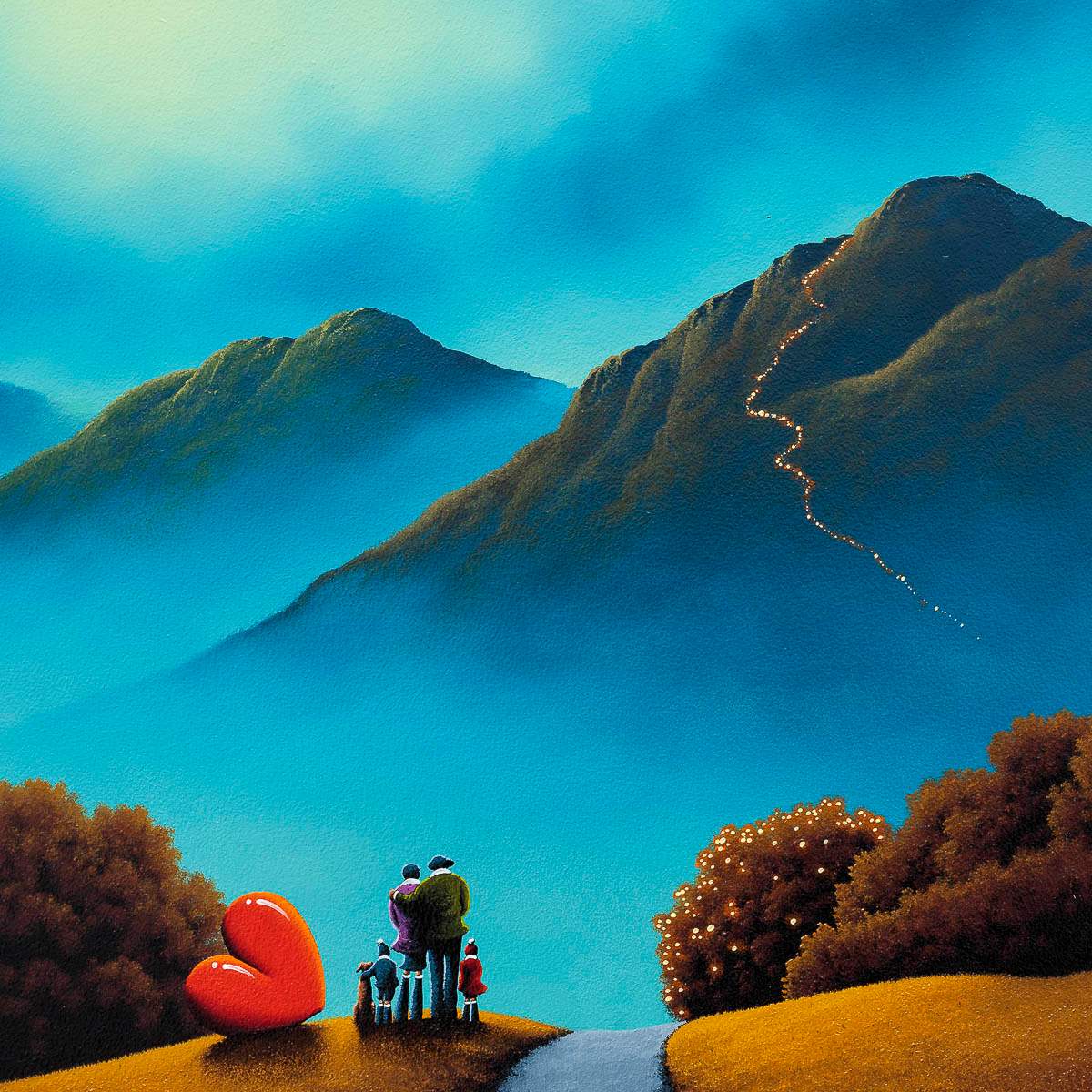 Our Mountain View - Original - SOLD by artist David Renshaw - Wyecliffe Galleries