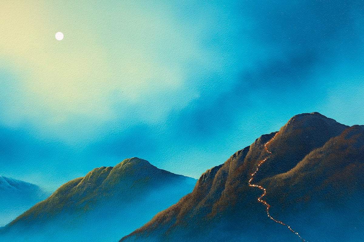 Our Mountain View - Original - SOLD by artist David Renshaw - Wyecliffe Galleries