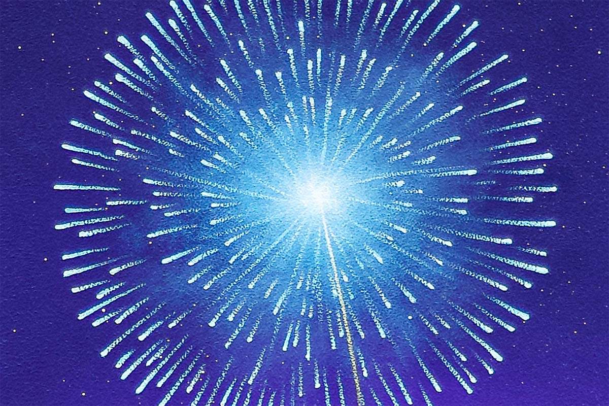 Our Place Among The Stars - Original - SOLD by artist David Renshaw - Wyecliffe Galleries