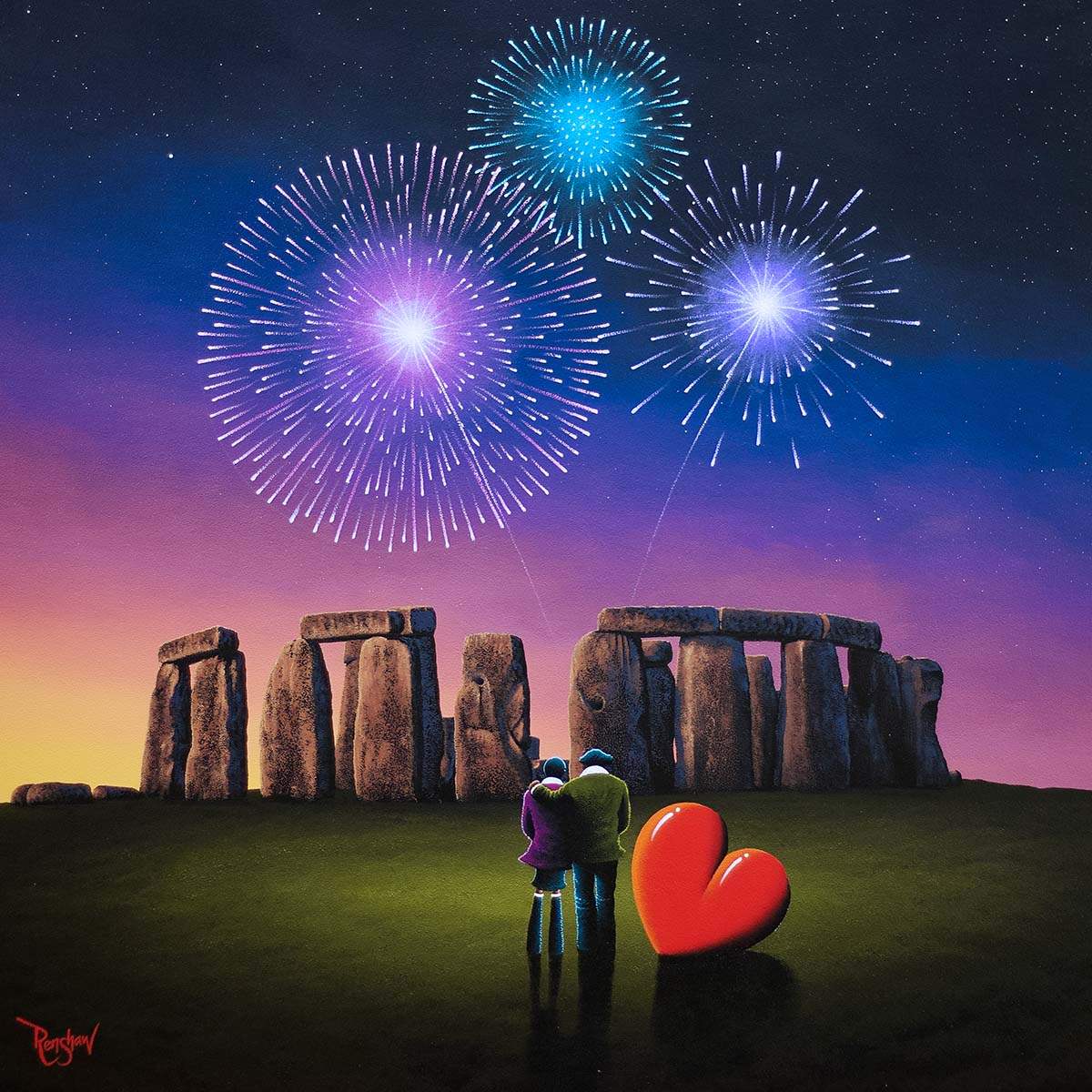Our Spirits As One - Original - SOLD by artist David Renshaw - Wyecliffe Galleries