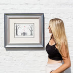 Our Spot In The Park - Original Sketch - SOLD by artist David Renshaw - Wyecliffe Galleries