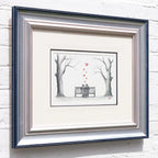 Our Spot In The Park - Original Sketch - SOLD by artist David Renshaw - Wyecliffe Galleries