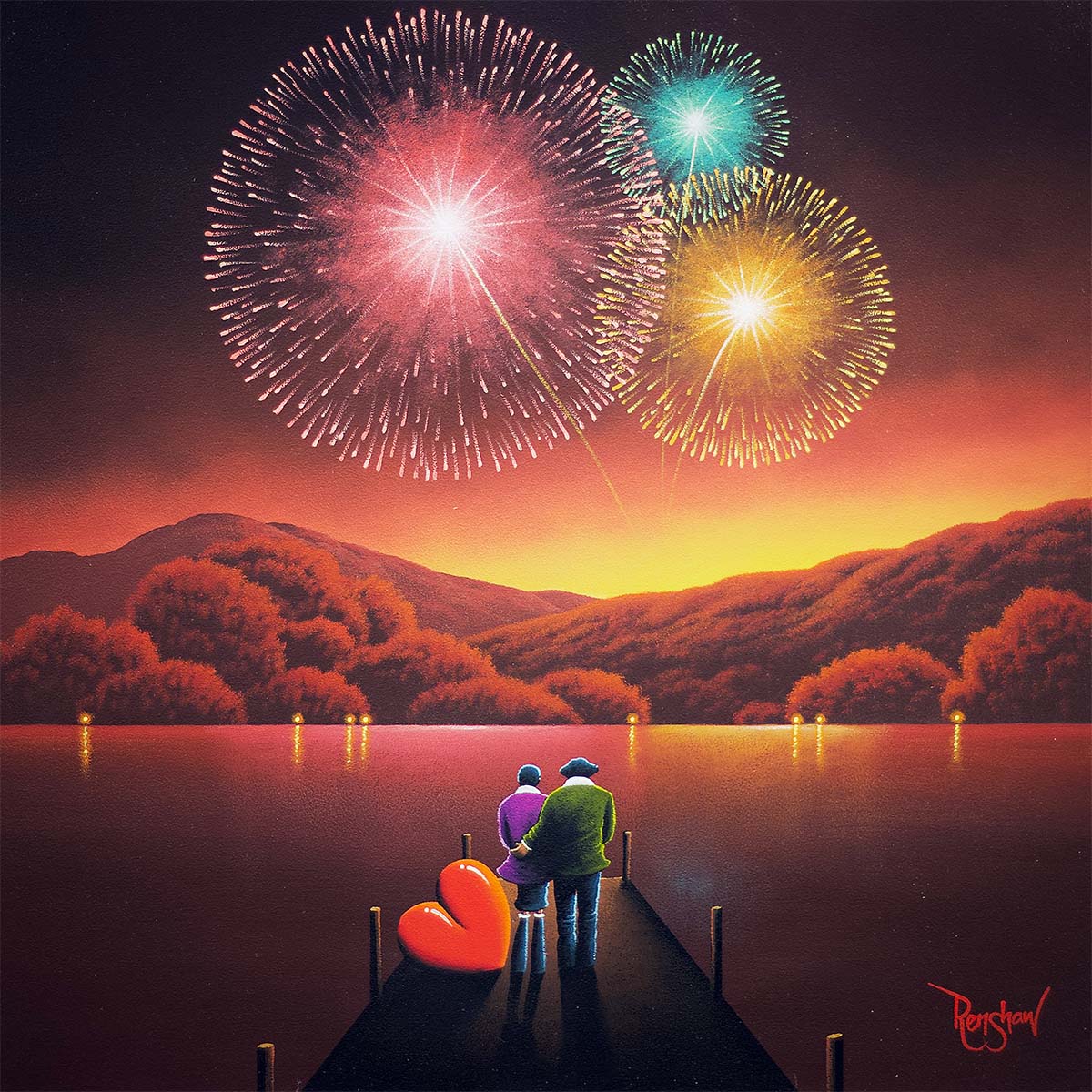 Painting The Sky With A Myriad Of Colours - Original - SOLD David Renshaw Original