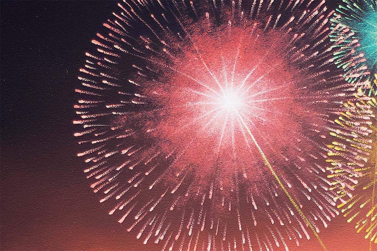 Painting The Sky With A Myriad Of Colours - Original - SOLD by artist David Renshaw - Wyecliffe Galleries