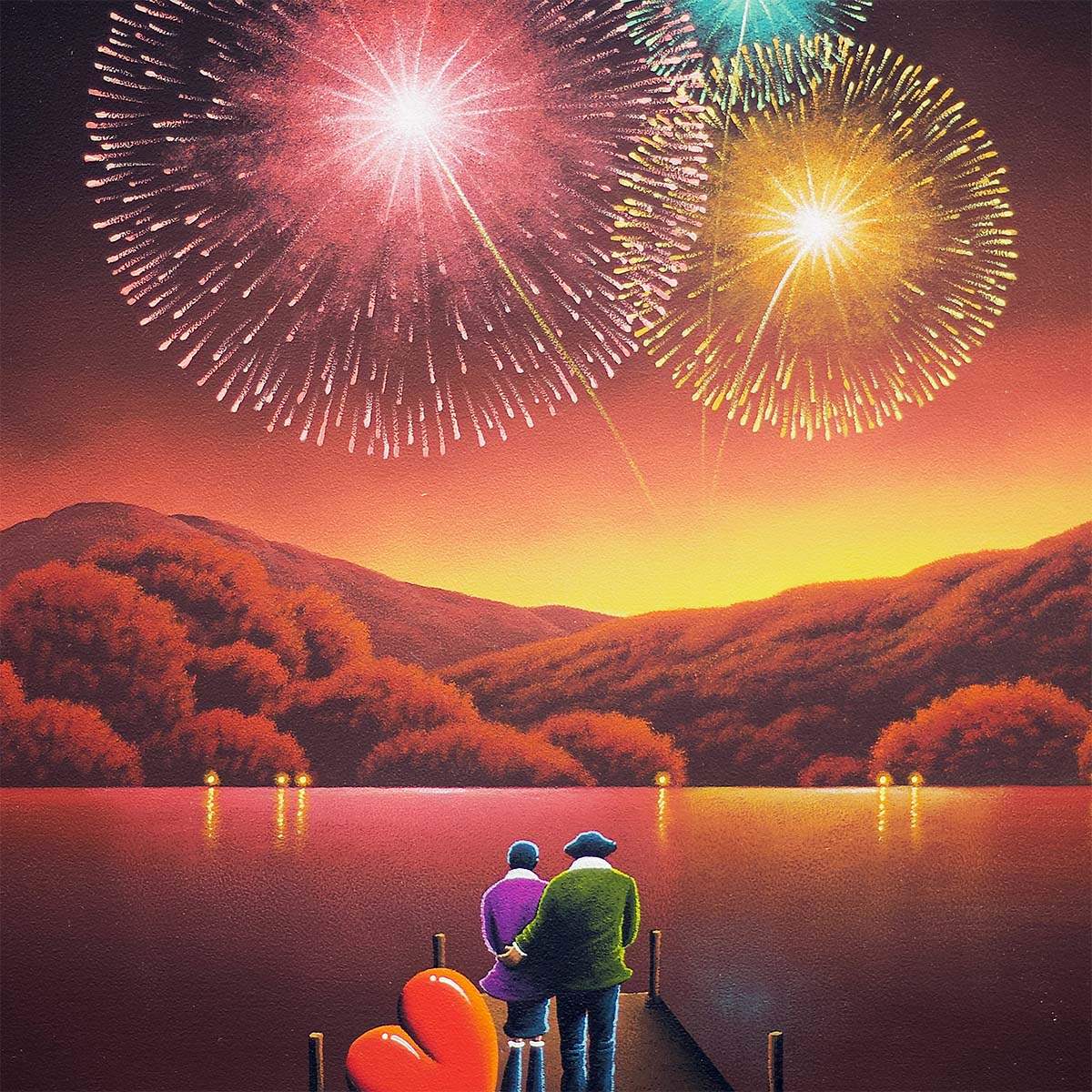Painting The Sky With A Myriad Of Colours - Original - SOLD by artist David Renshaw - Wyecliffe Galleries