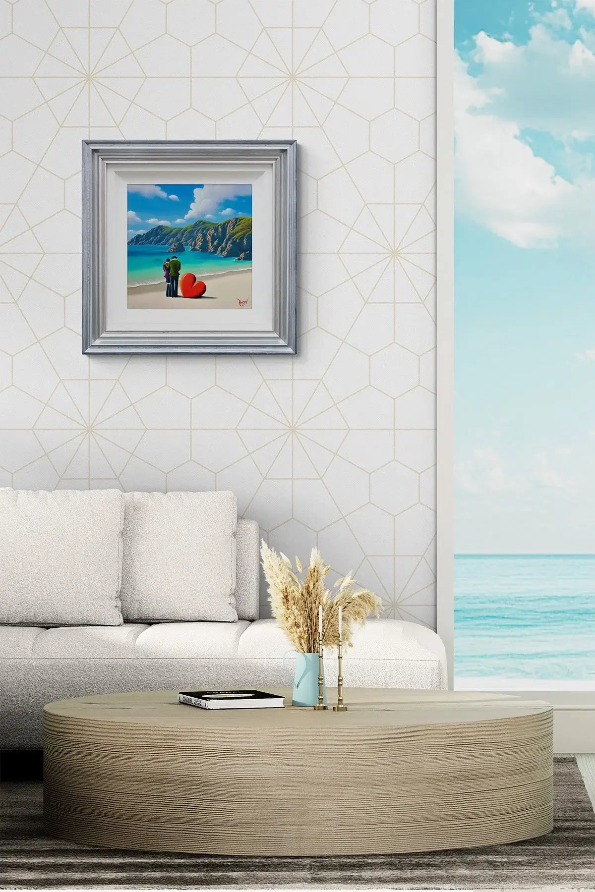 Paradise Found Within The Arms Of Our Love - Original by artist David Renshaw - Wyecliffe Galleries