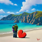 Paradise Found Within The Arms Of Our Love - Original by artist David Renshaw - Wyecliffe Galleries