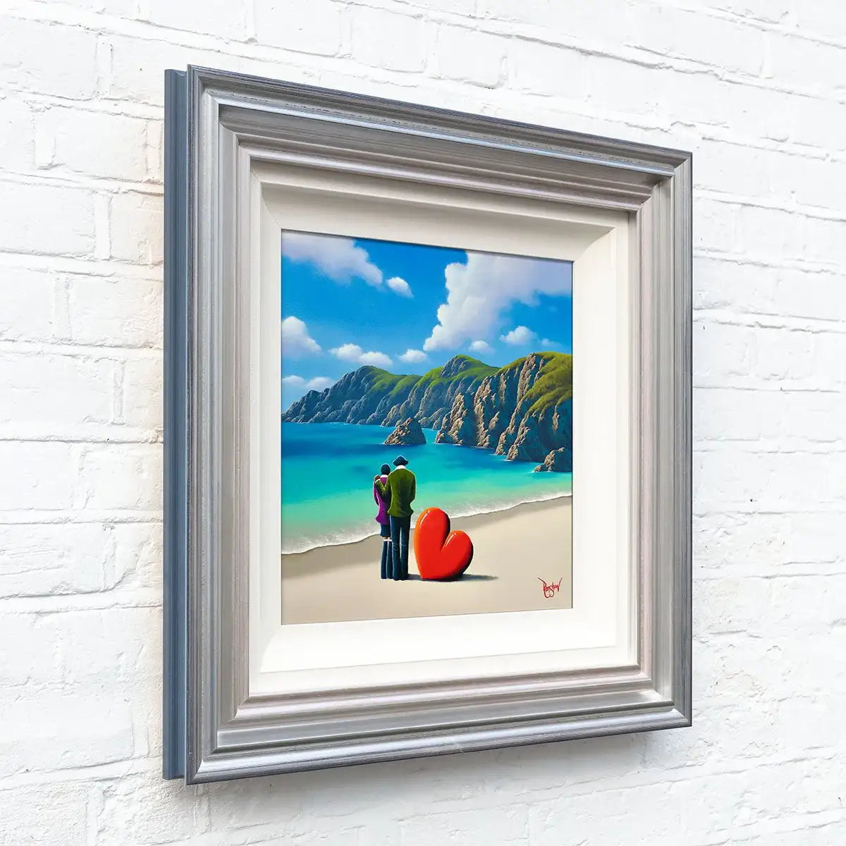 Paradise Found Within The Arms Of Our Love - Original by artist David Renshaw - Wyecliffe Galleries