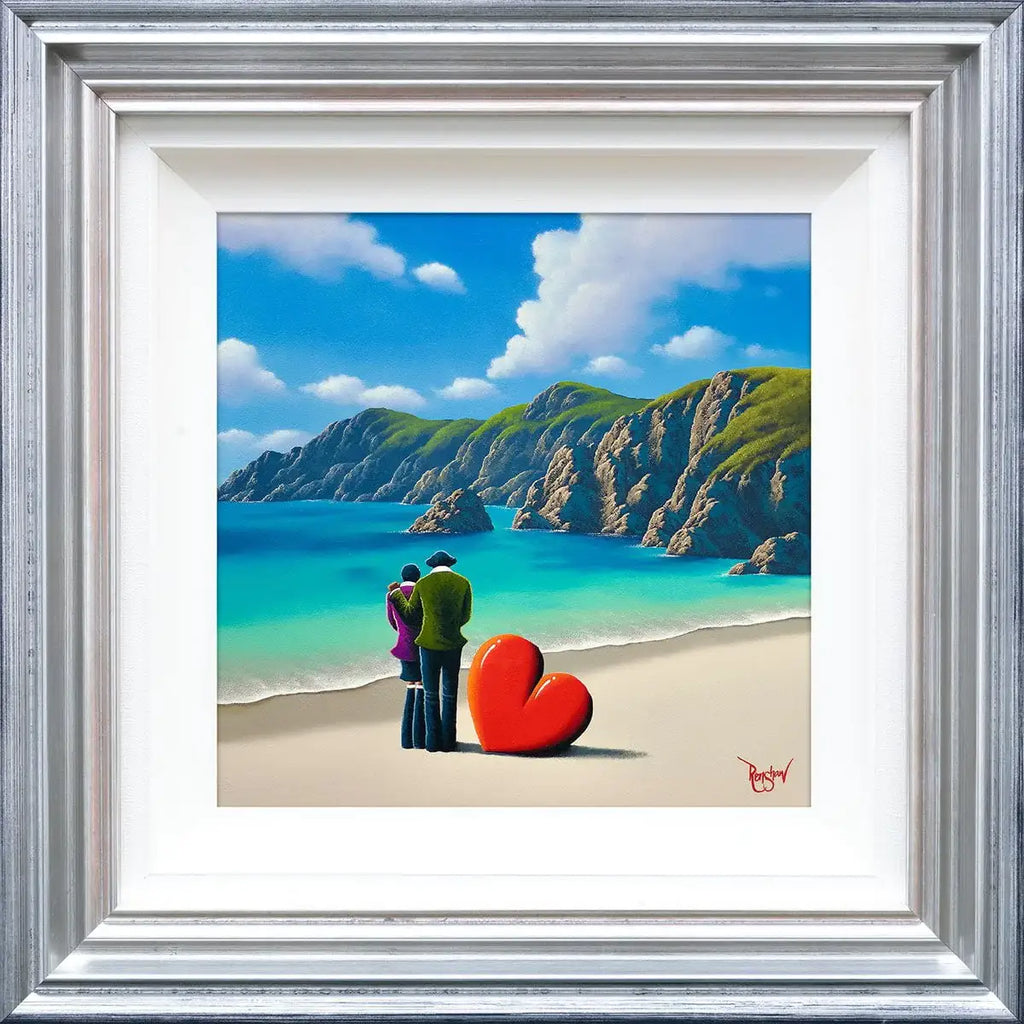 Paradise Found Within The Arms Of Our Love - Original by artist David Renshaw - Wyecliffe Galleries