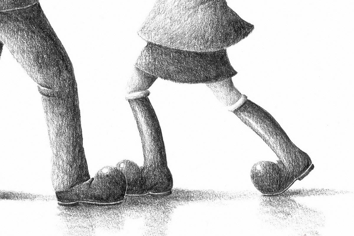 Pitch Perfect - Original Sketch by artist David Renshaw - Wyecliffe Galleries