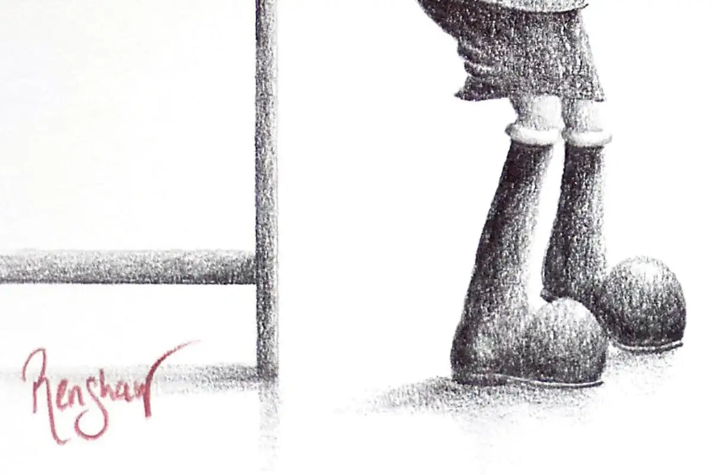 Pub Fiction - Original Sketch - SOLD by artist David Renshaw - Wyecliffe Galleries