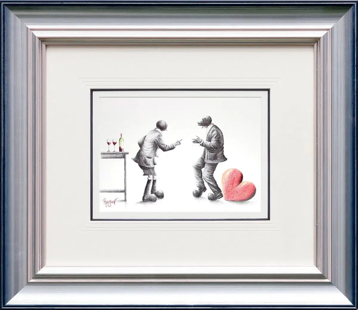 Pub Fiction - Original Sketch - SOLD by artist David Renshaw - Wyecliffe Galleries