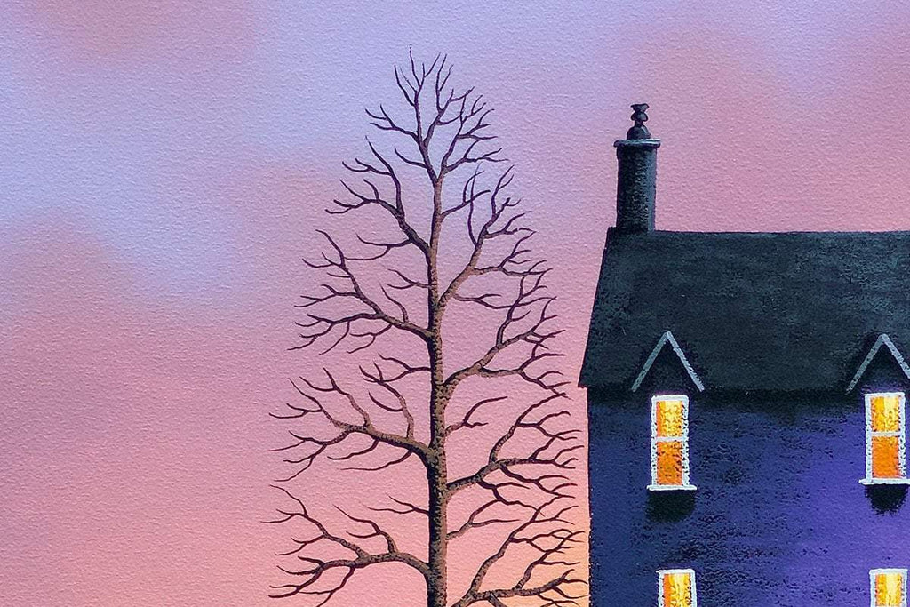 Purple Fusion - Original - SOLD by artist David Renshaw - Wyecliffe Galleries