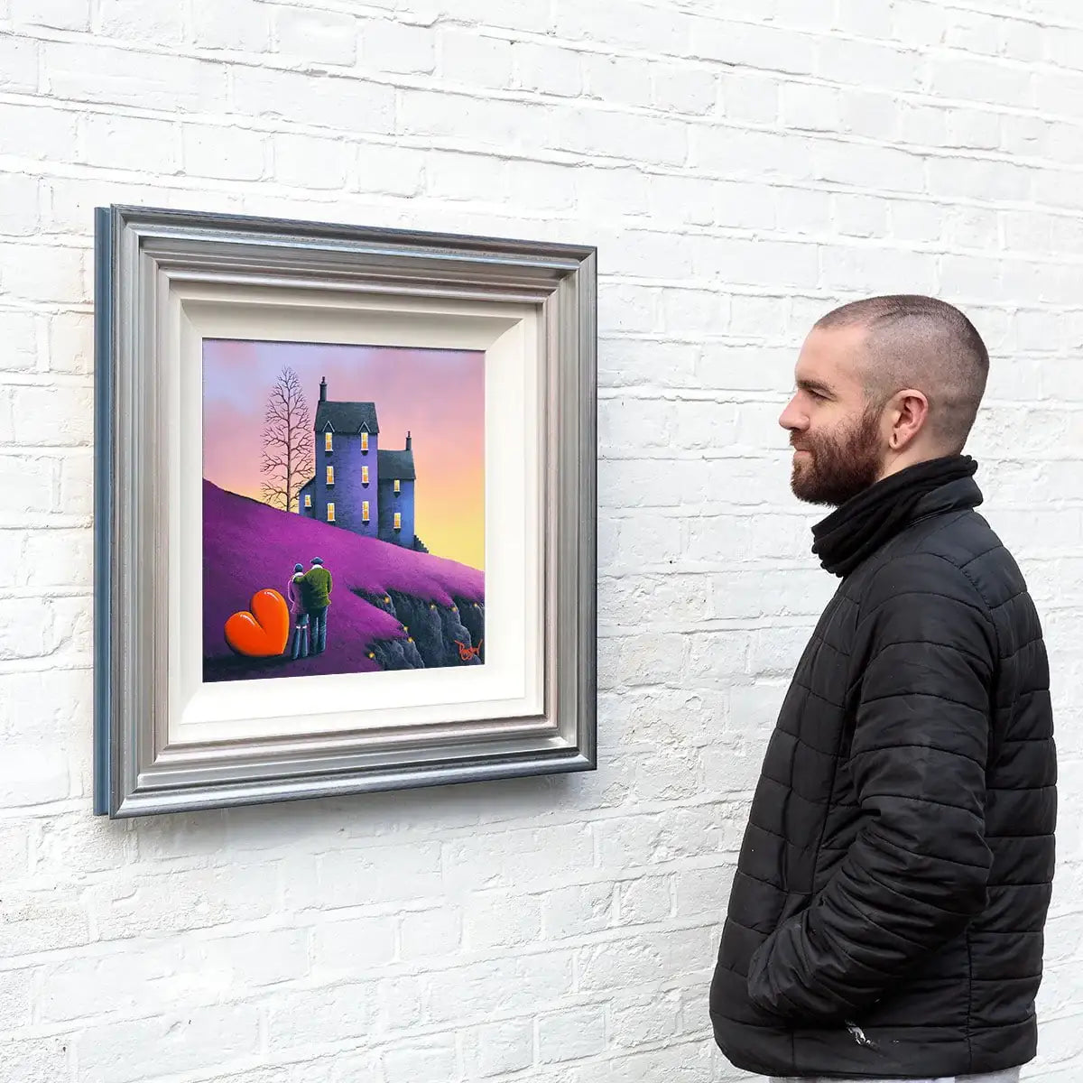 Purple Fusion - Original - SOLD by artist David Renshaw - Wyecliffe Galleries