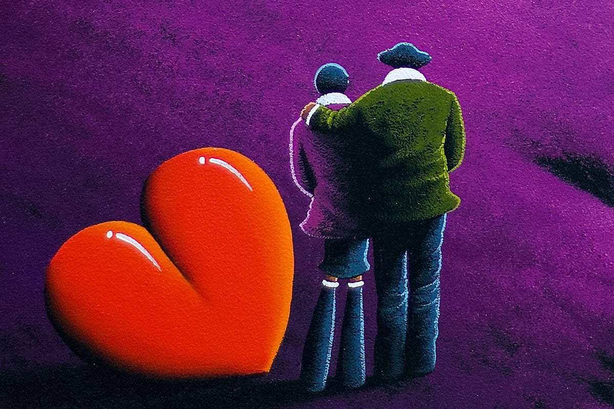 Purple Fusion - Original - SOLD by artist David Renshaw - Wyecliffe Galleries