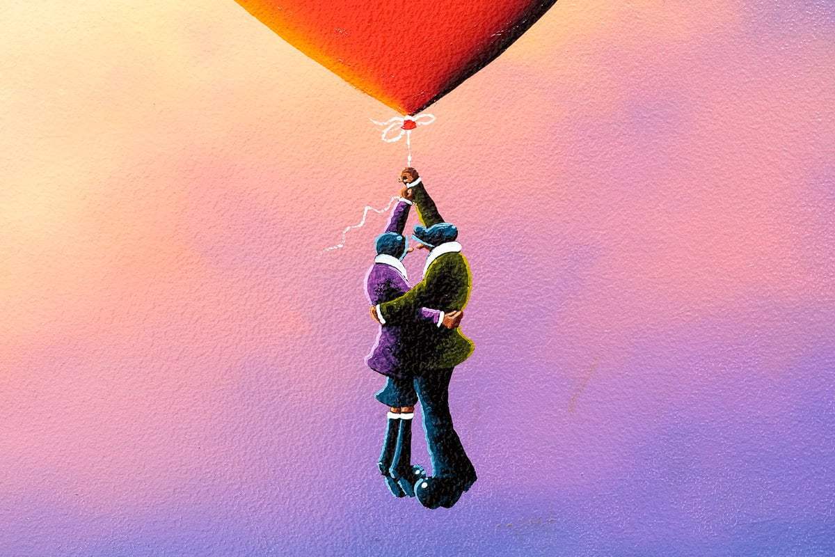 Rising With My Love - Original - SOLD by artist David Renshaw - Wyecliffe Galleries