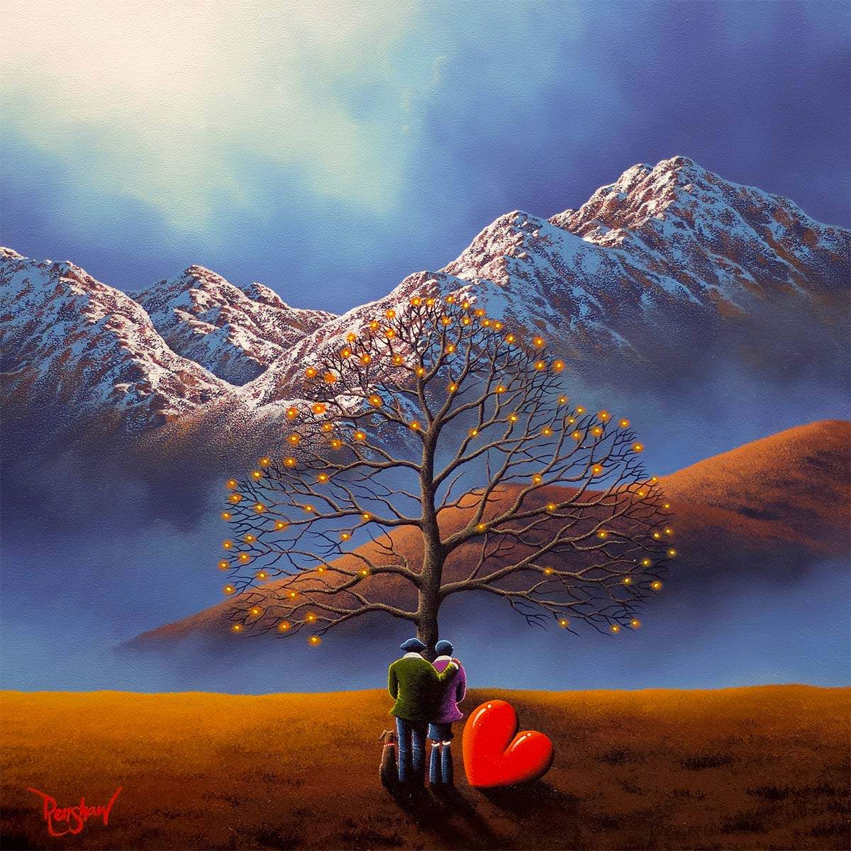 Roots Of Love, Branches Of Light - Original - SOLD by artist David Renshaw - Wyecliffe Galleries
