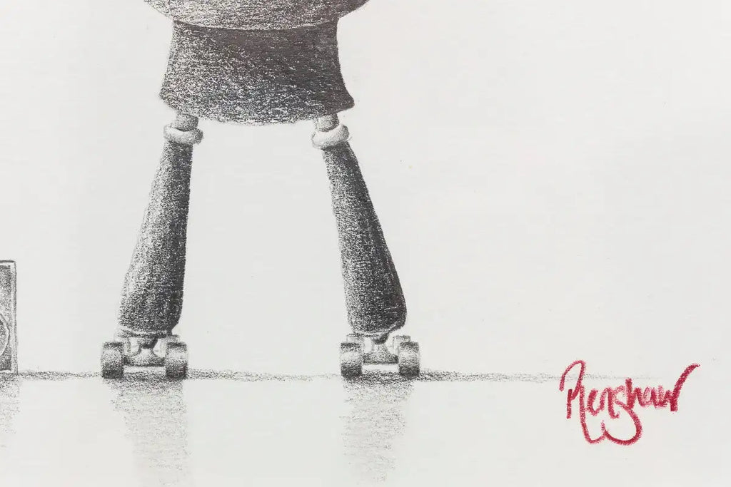 Saturday Night Session - Original Sketch - SOLD by artist David Renshaw - Wyecliffe Galleries