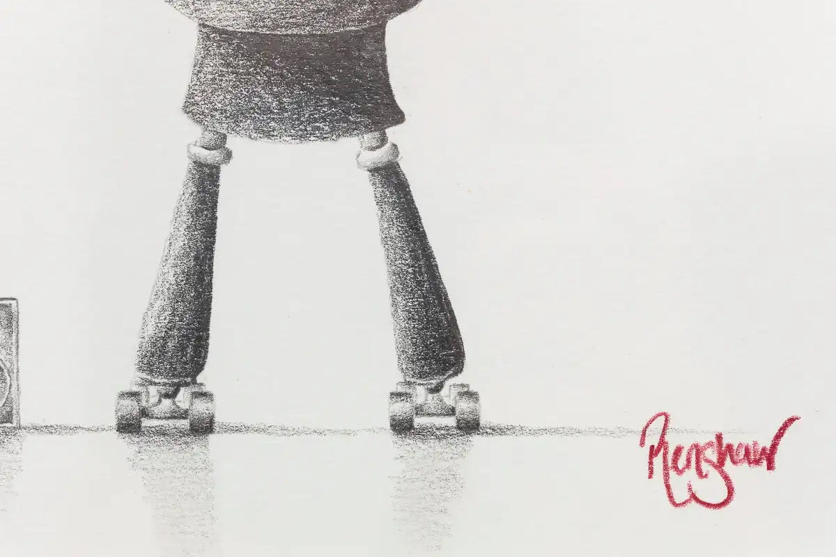 Saturday Night Session - Original Sketch - SOLD by artist David Renshaw - Wyecliffe Galleries