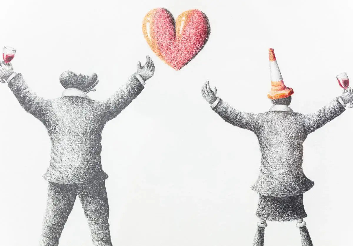 Saturday Night Session - Original Sketch - SOLD by artist David Renshaw - Wyecliffe Galleries