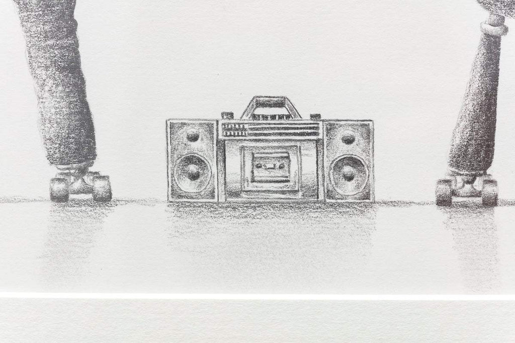 Saturday Night Session - Original Sketch - SOLD by artist David Renshaw - Wyecliffe Galleries