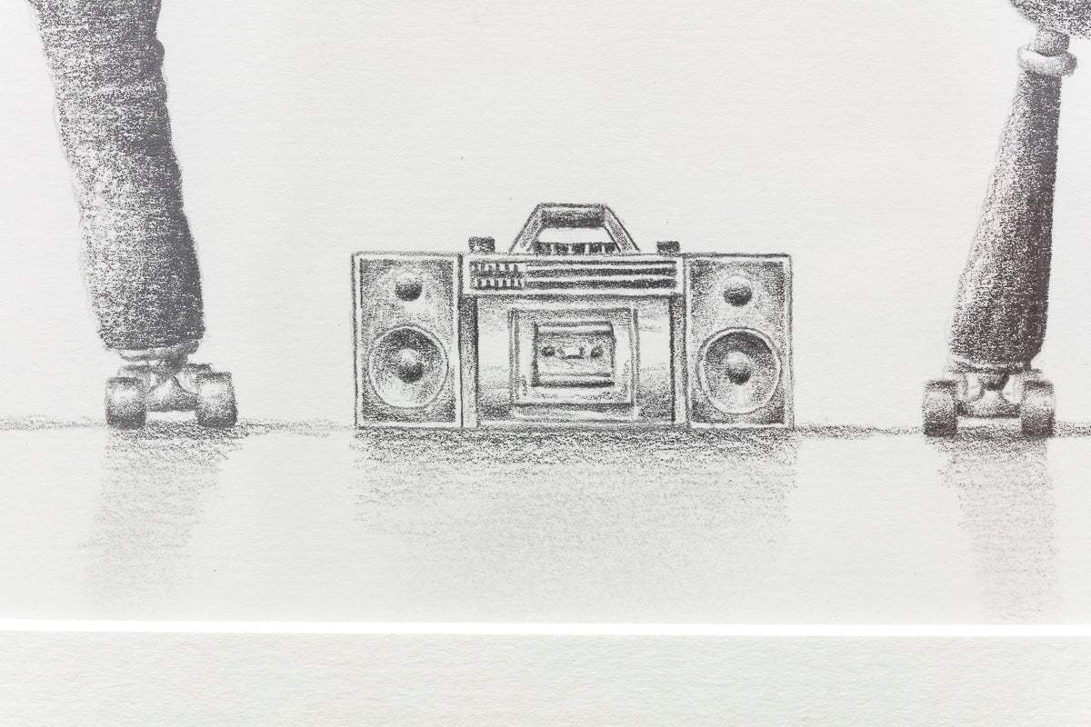 Saturday Night Session - Original Sketch - SOLD by artist David Renshaw - Wyecliffe Galleries