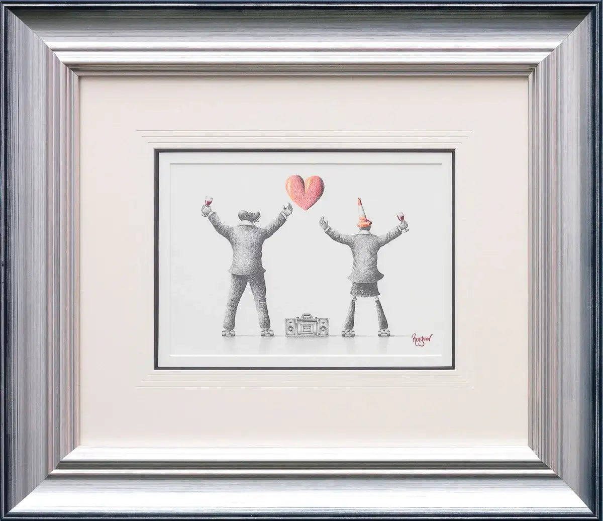 Saturday Night Session - Original Sketch - SOLD by artist David Renshaw - Wyecliffe Galleries