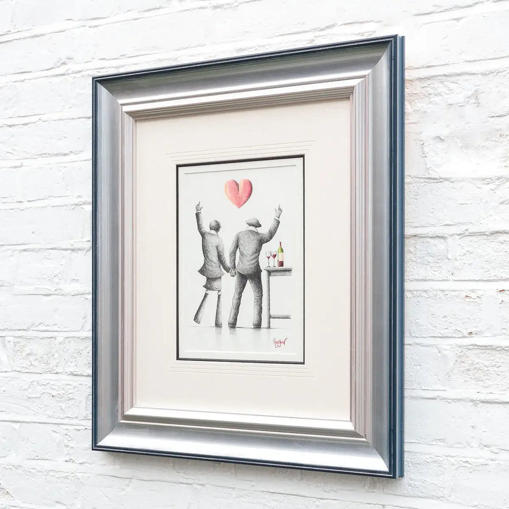 Saturday Night Vibes - Original Sketch - SOLD by artist David Renshaw - Wyecliffe Galleries