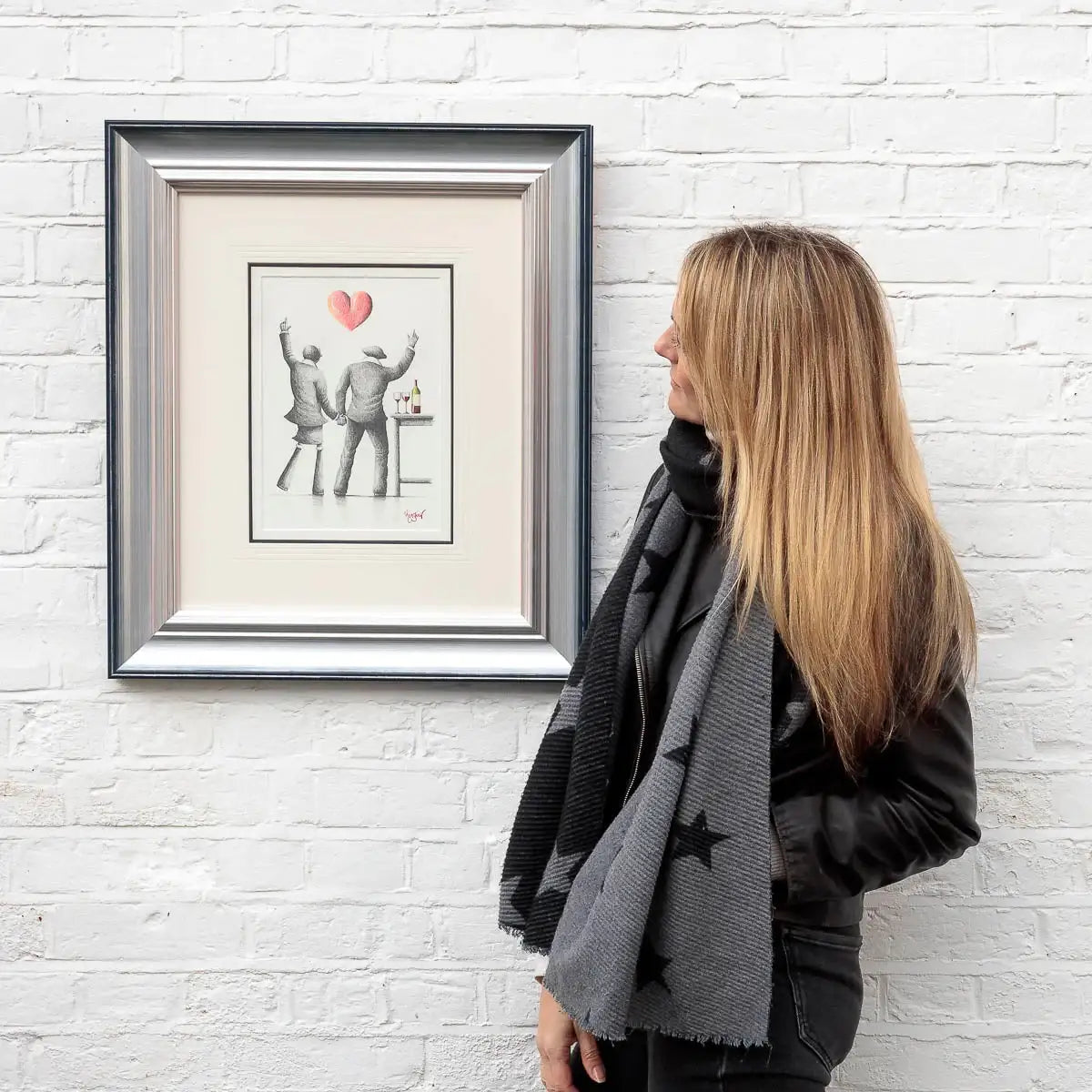 Saturday Night Vibes - Original Sketch - SOLD by artist David Renshaw - Wyecliffe Galleries