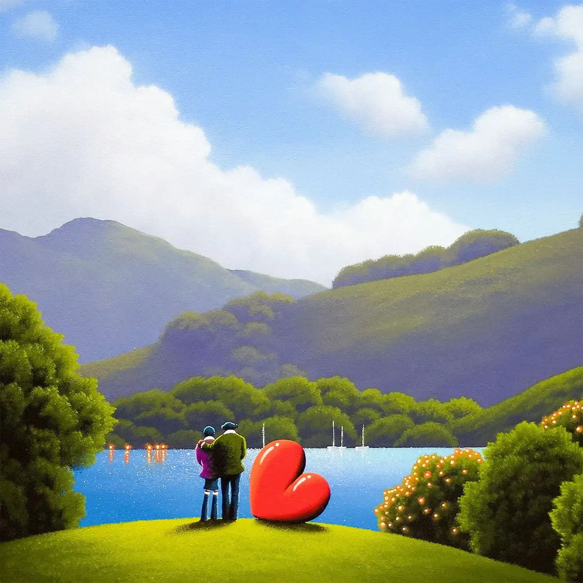 Serenity Of Our Love - Original - SOLD by artist David Renshaw - Wyecliffe Galleries