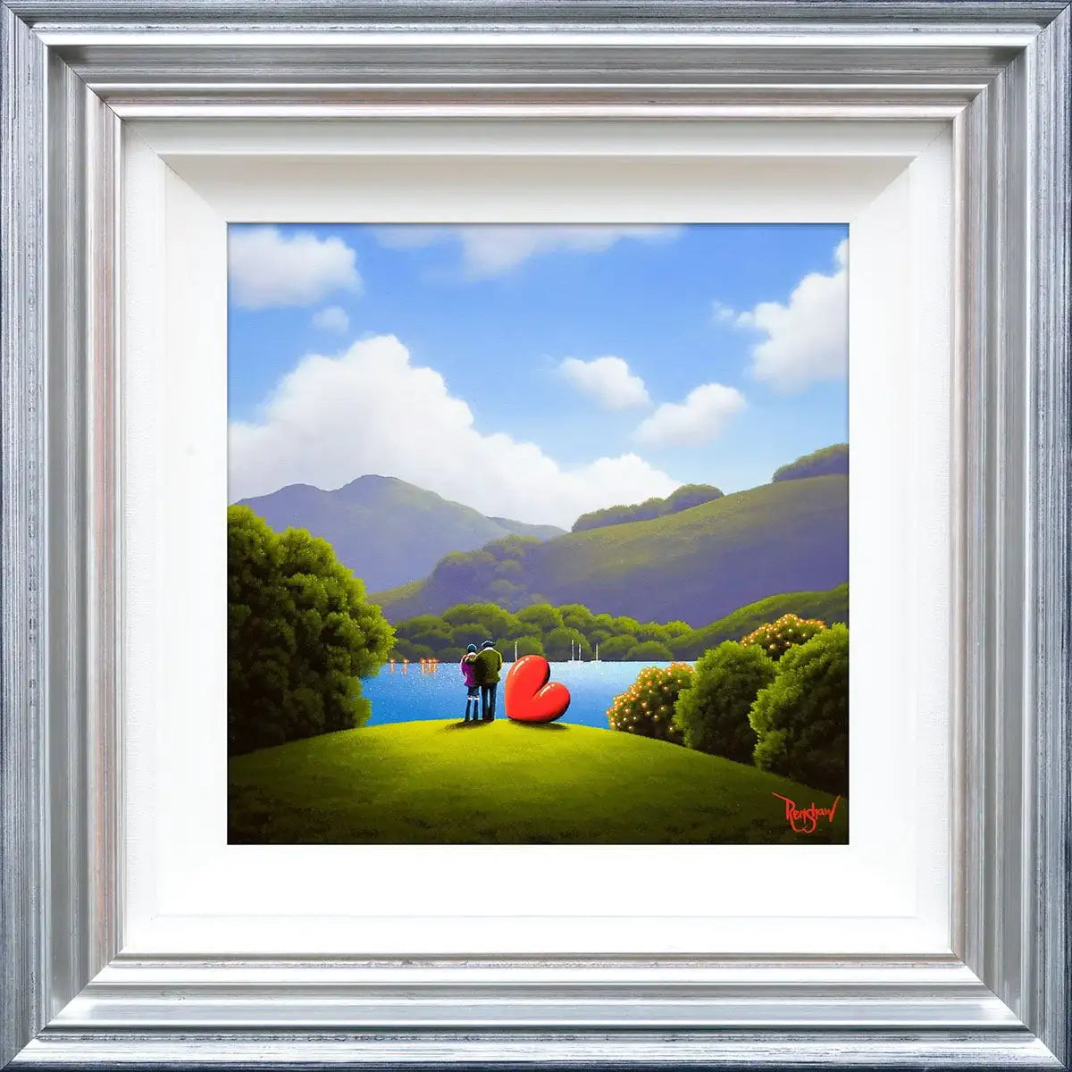 Serenity Of Our Love - Original - SOLD by artist David Renshaw - Wyecliffe Galleries