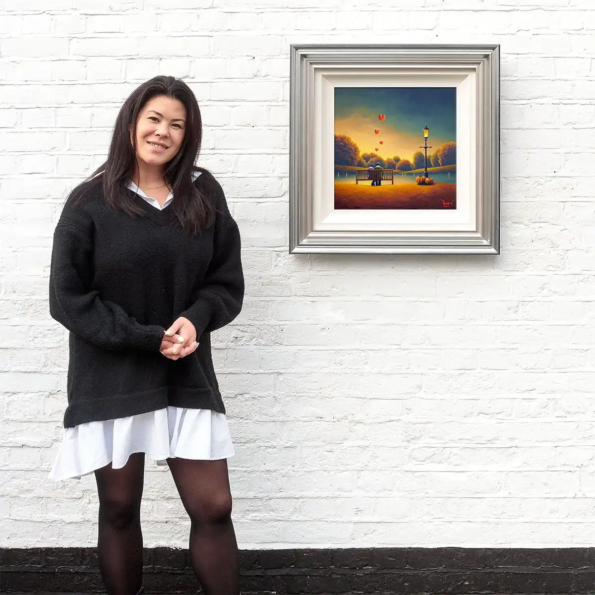 Sharing Memories With My Love - Original - SOLD by artist David Renshaw - Wyecliffe Galleries