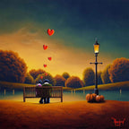 Sharing Memories With My Love - Original - SOLD by artist David Renshaw - Wyecliffe Galleries