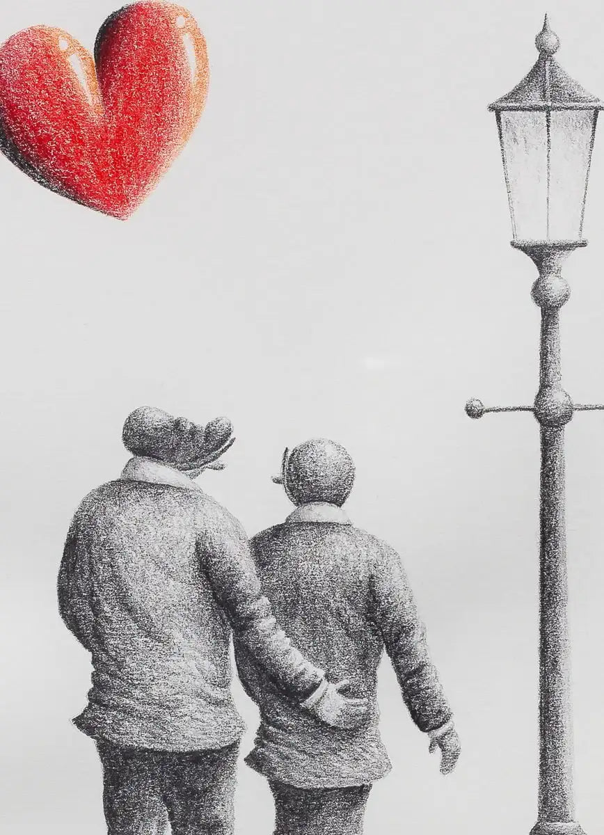 Shining With Our Love - Original Sketch - SOLD by artist David Renshaw - Wyecliffe Galleries