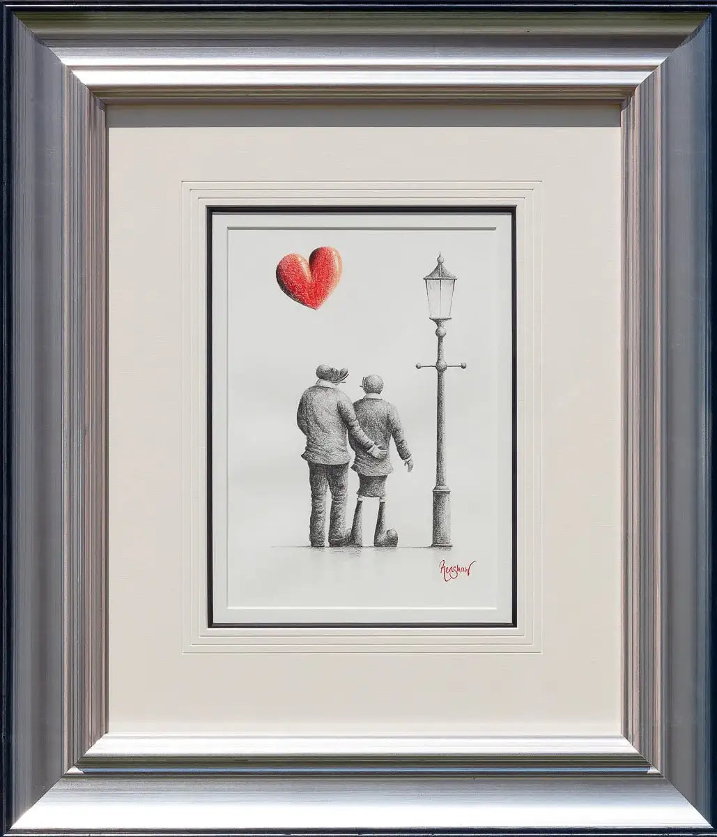 Shining With Our Love - Original Sketch - SOLD by artist David Renshaw - Wyecliffe Galleries