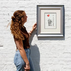 Shining With Our Love - Original Sketch - SOLD by artist David Renshaw - Wyecliffe Galleries