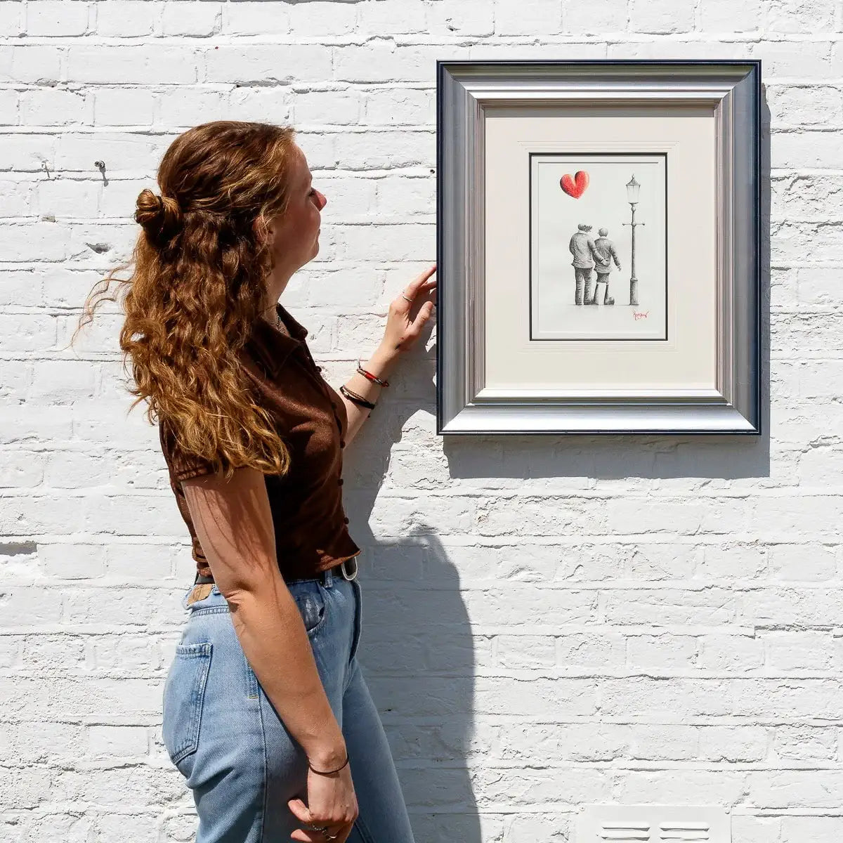 Shining With Our Love - Original Sketch - SOLD by artist David Renshaw - Wyecliffe Galleries