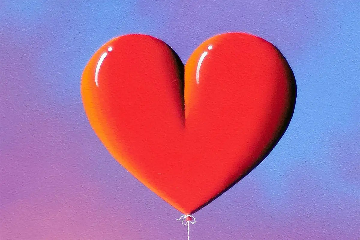 Skybound Hearts - Original - SOLD by artist David Renshaw - Wyecliffe Galleries