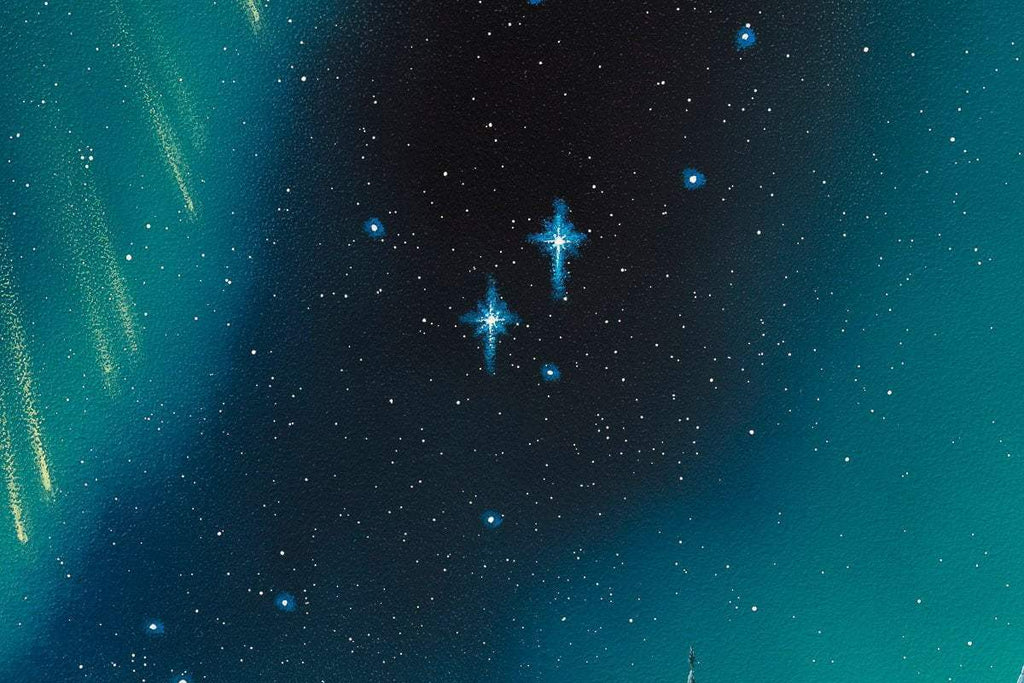 Starlit Magic - Original - SOLD by artist David Renshaw - Wyecliffe Galleries