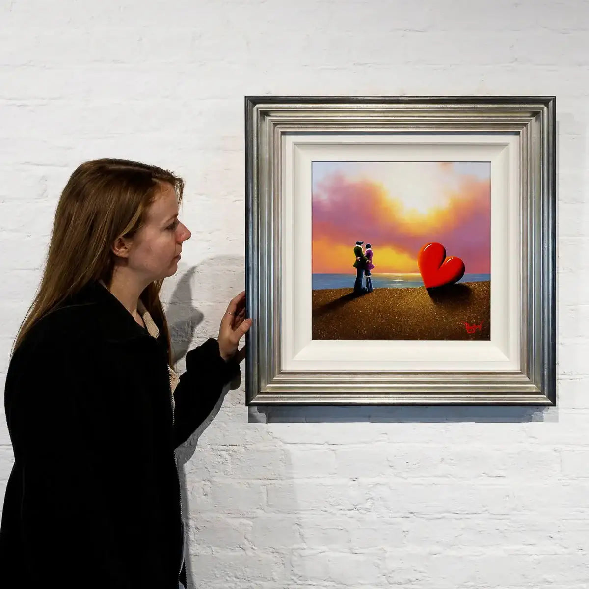 Sunkissed Lovers - Original - SOLD by artist David Renshaw - Wyecliffe Galleries