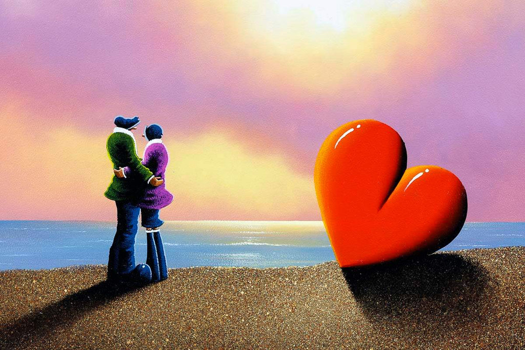 Sunkissed Lovers - Original - SOLD by artist David Renshaw - Wyecliffe Galleries