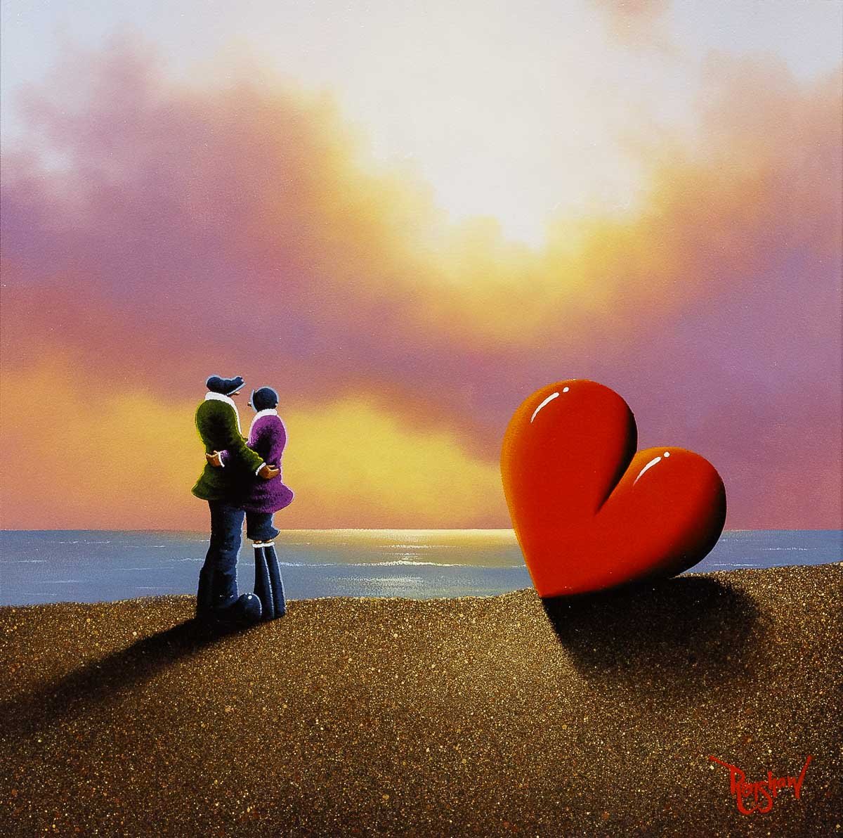Sunkissed Lovers - Original David Renshaw Original