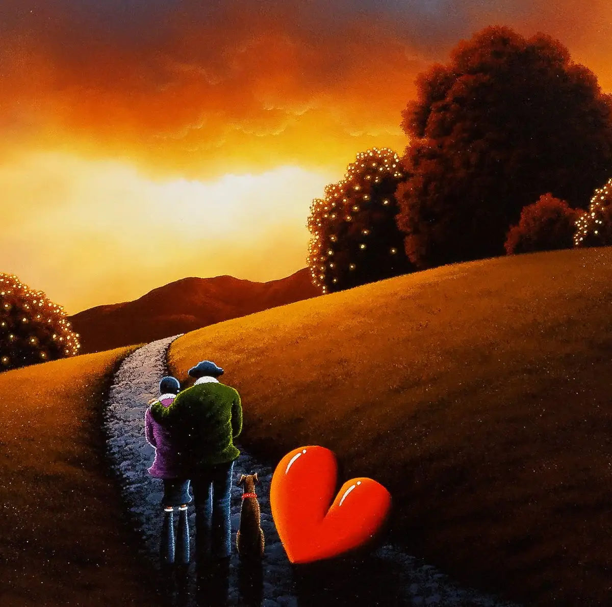 Sunset Gaze - Original - SOLD by artist David Renshaw - Wyecliffe Galleries