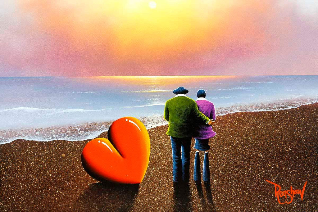 Sunset Love - Original - SOLD by artist David Renshaw - Wyecliffe Galleries