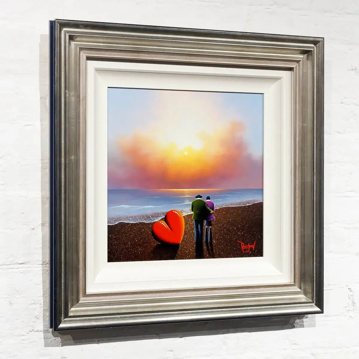 Sunset Love - Original - SOLD by artist David Renshaw - Wyecliffe Galleries
