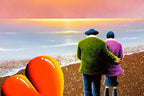 Sunset Love - Original - SOLD by artist David Renshaw - Wyecliffe Galleries