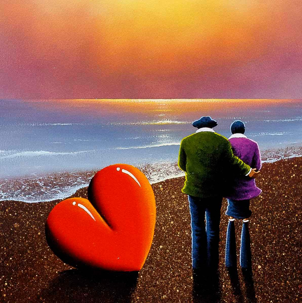 Sunset Love - Original - SOLD by artist David Renshaw - Wyecliffe Galleries
