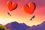 Taking Our Love To New Heights - Original - SOLD by artist David Renshaw - Wyecliffe Galleries
