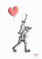 Taxi for Doris - Original Sketch - SOLD by artist David Renshaw - Wyecliffe Galleries